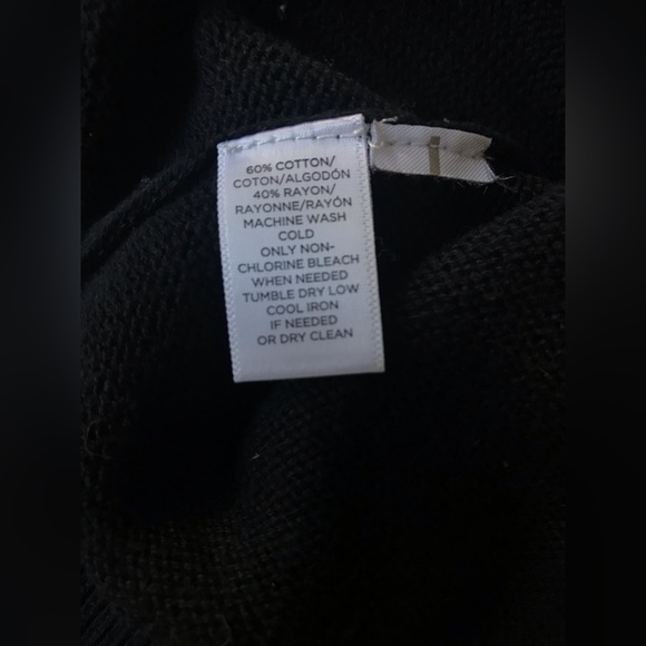 Loft Black Ruffle-Yoke Sweater - Picture 6 of 6